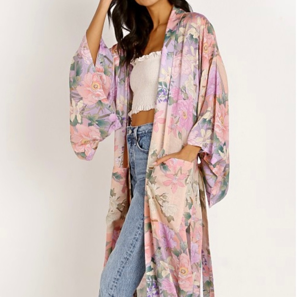 Spell Lily Maxi Kimono S/M NWT